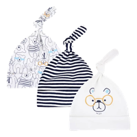 Babymuts set - Beren gestreept