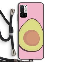 Avocado: Xiaomi Redmi Note 10 5G Transparant Hoesje met koord Avocado: Xiaomi Redmi Note 10 5G Transparant Hoesje met koord