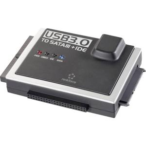 Renkforce HDD Adapter [1x USB 3.2 Gen 1 stekker A (USB 3.0) - 1x IDE-bus 40-polig, IDE-bus 44-polig, SATA-combi-stekker 15+7-polig] 1.20 m