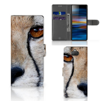 Sony Xperia 10 Telefoonhoesje met Pasjes Cheetah