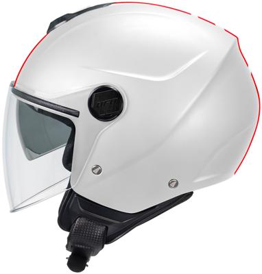 UFO PLAST Helmet ufo nixie jet white/red gr. xl