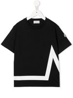 Moncler Enfant t-shirt à logo imprimé - Noir - thumbnail