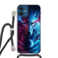 Where Light And Dark Meet: iPhone 12 Transparant Hoesje met koord