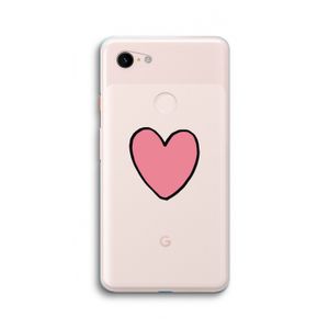 Hartje: Google Pixel 3 XL Transparant Hoesje