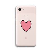 Hartje: Google Pixel 3 XL Transparant Hoesje