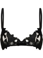 Fleur Du Mal soutien-gorge Lily à broderies - Noir