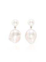 Sophie Bille Brahe boucles d'oreilles Venus en or 14ct à perles de culture - YELLOW GOLD