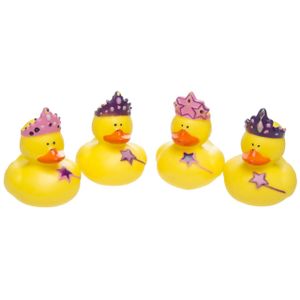 4x Prinsessen badeendjes 5 cm