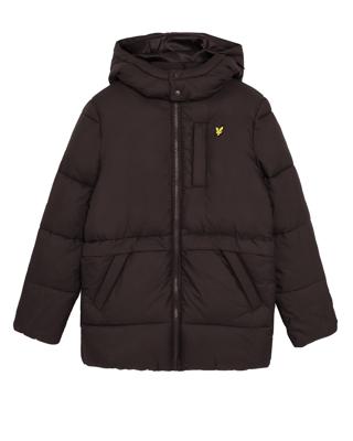Lyle & Scott winter winterjas jongens - zwart - puffer, gewatteerd