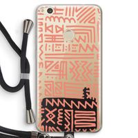 Marrakech Pink: Huawei Ascend P8 Lite (2017) Transparant Hoesje met koord
