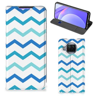 Xiaomi Mi 10T Lite | Hoesje met Magneet | Zigzag Blauw