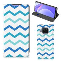 Xiaomi Mi 10T Lite | Hoesje met Magneet | Zigzag Blauw