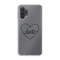 Best heart black: Samsung Galaxy A32 5G Transparant Hoesje