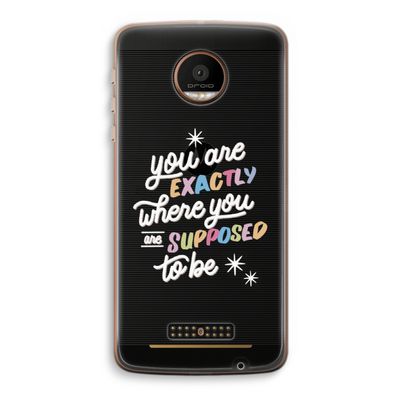Right Place: Motorola Moto Z Force Transparant Hoesje