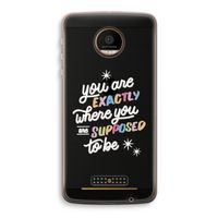 Right Place: Motorola Moto Z Force Transparant Hoesje