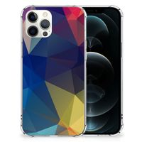 iPhone 12 Pro Max Shockproof Case Polygon Dark - thumbnail