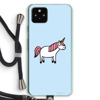 Eenhoorn: Pixel 5a 5G Transparant Hoesje met koord