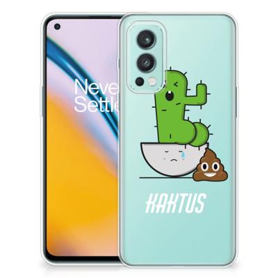 OnePlus Nord 2 5G Telefoonhoesje met Naam Cactus Poo