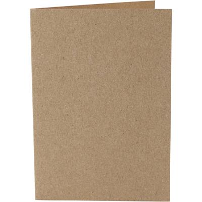 Creativ Company Kaarten, afmeting kaart 10,5x15 cm, 220 gr, naturel, 10 stuk/ 1 doos