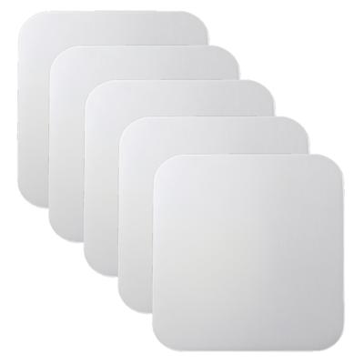 Onbedrukte bierviltjes onderzetters - 10x - vierkant - 9.3 cm - Zelf beschrijven/decoreren