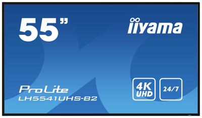 Iiyama ProLite LH5541UHS-B2 Digital Signage display Energielabel: G (A - G) 139 cm 54.6 inch 3840 x 2160 Pixel 24/7