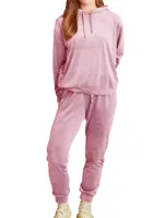 Dames huispak Fleece - Lounge set dames - Vrouwen warm pyjama pak - loungewear dames