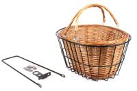Reid metalen mand + Wicker - Zwart Reid metalen mand + Wicker - Zwart