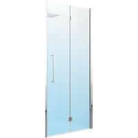Novellini Young deur vouw nis rechts 87-91cm helder glas & matchroom profiel y21bs87d-1b