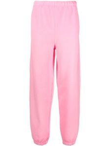 ERL pantalon de jogging molletonné à logo en relief - Rose