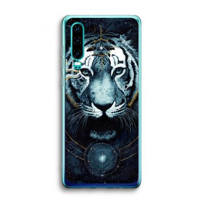 Darkness Tiger: Huawei P30 Transparant Hoesje