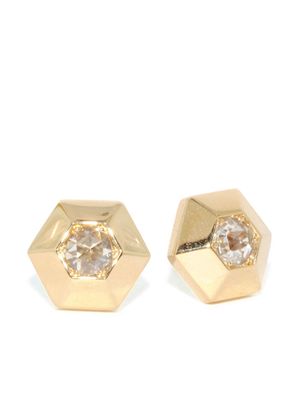 FRED LEIGHTON puces d'oreilles en or 18ct ornées de diamants