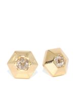 FRED LEIGHTON puces d'oreilles en or 18ct ornées de diamants - thumbnail