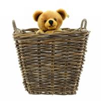 Opbergmand - bruin - 50 x 50 x 45 cm - rotan - gevlochten riet - mand - opbergen