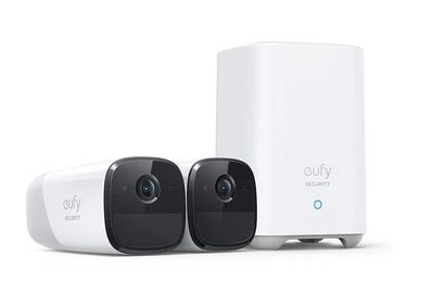 EufyEufyCam 2 Pro 2 camera&apos;s + basisstation IP-camera Wit