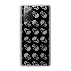 Musketon Skulls: Samsung Galaxy Note 20 / Note 20 5G Transparant Hoesje