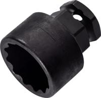 HAZET Krachtdopsleutel 900SZ6-27 · 1/2 inch (12,5 mm) vierkant hol, 24 mm buitenzeskant · Buitentwaalfkant tractieprofiel · SW 27 mm