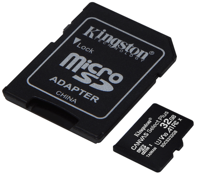 KINGSTON 32GB MicroSDHC Canvas Select+