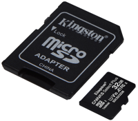 KINGSTON 32GB MicroSDHC Canvas Select+ KINGSTON 32GB MicroSDHC Canvas Select+