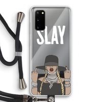 Slay All Day: Samsung Galaxy S20 Transparant Hoesje met koord