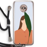 Leaf: Motorola Moto G6 Transparant Hoesje met koord
