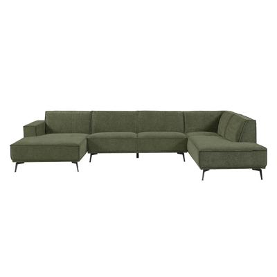 Tower Living 2,5-zits Hoekbank 'Leeds' Lounge links, kleur Bottle Green