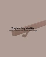 Staaltje trapleuning vierkant 40x40mm brons