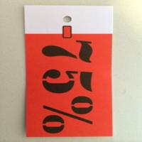 Hangetiket 35x70 mm -75% gesneden 250st
