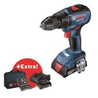 Bosch Professional GSR 18V-50 boor-schroefmachine + 2 x 2.0Ah accu's + GAL 18V-20 lader + 43 accessoires + Tas
