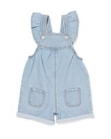 HEMA Baby Tuinbroek Ruffle Denim Denim (denim)