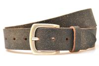 Timbelt Leren Riem 4 cm Crack Zwart