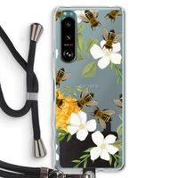 No flowers without bees: Sony Xperia 5 III Transparant Hoesje met koord