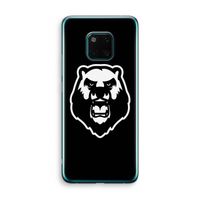 Angry Bear (black): Huawei Mate 20 Pro Transparant Hoesje