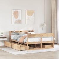 Bedframe zonder matras massief grenenhout 120x200 cm