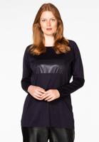 Yoek Tunic shiny rectangle | Blauw | Maat 38 Yoek Tunic shiny rectangle | Blauw | Maat 38